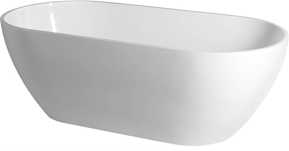 Polysan Reduta volně stojící vana 171x81 cm oválná bílá 72842