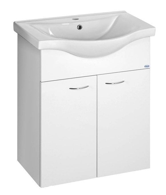 Aqualine Keramia Fresh skříňka 59.6x33.4x74 cm pod umyvadlo závěsná bílá 50063A