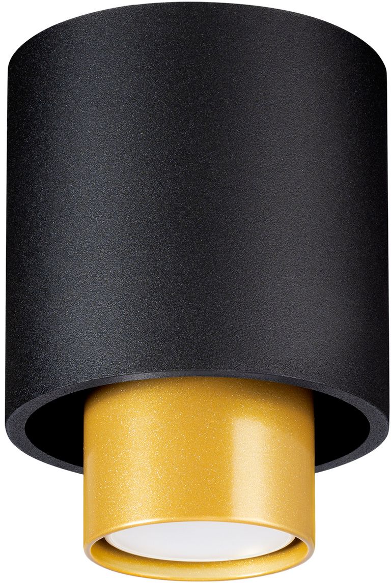 Sollux Lighting Nesi stropní světlo 1x40 W černá-zlatá SL.0982