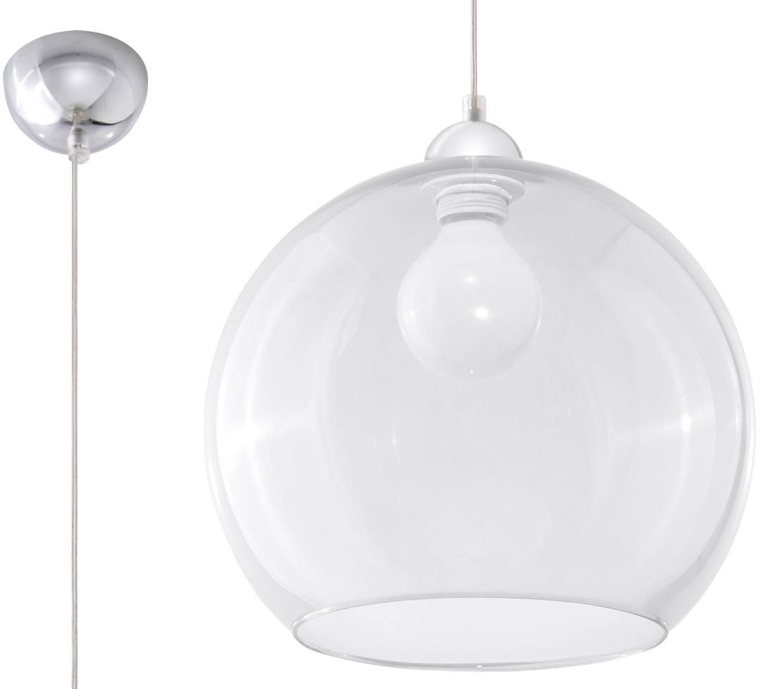 Sollux Lighting Ball závěsné svítidlo 1x60 W průhledná SL.0248