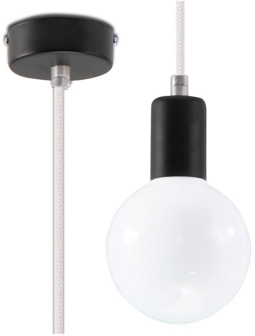 Sollux Lighting Edison závěsné svítidlo 1x60 W bílá SL.0150