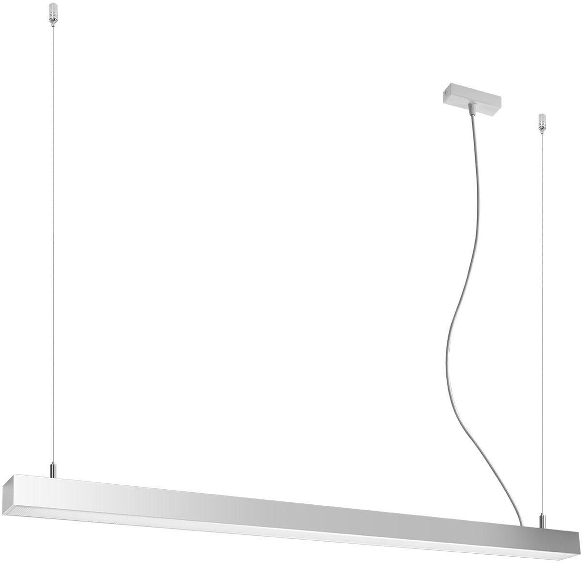 Thoro Lighting Pinne závěsné svítidlo 1x31 W šedá/popelavá-opálová TH.067