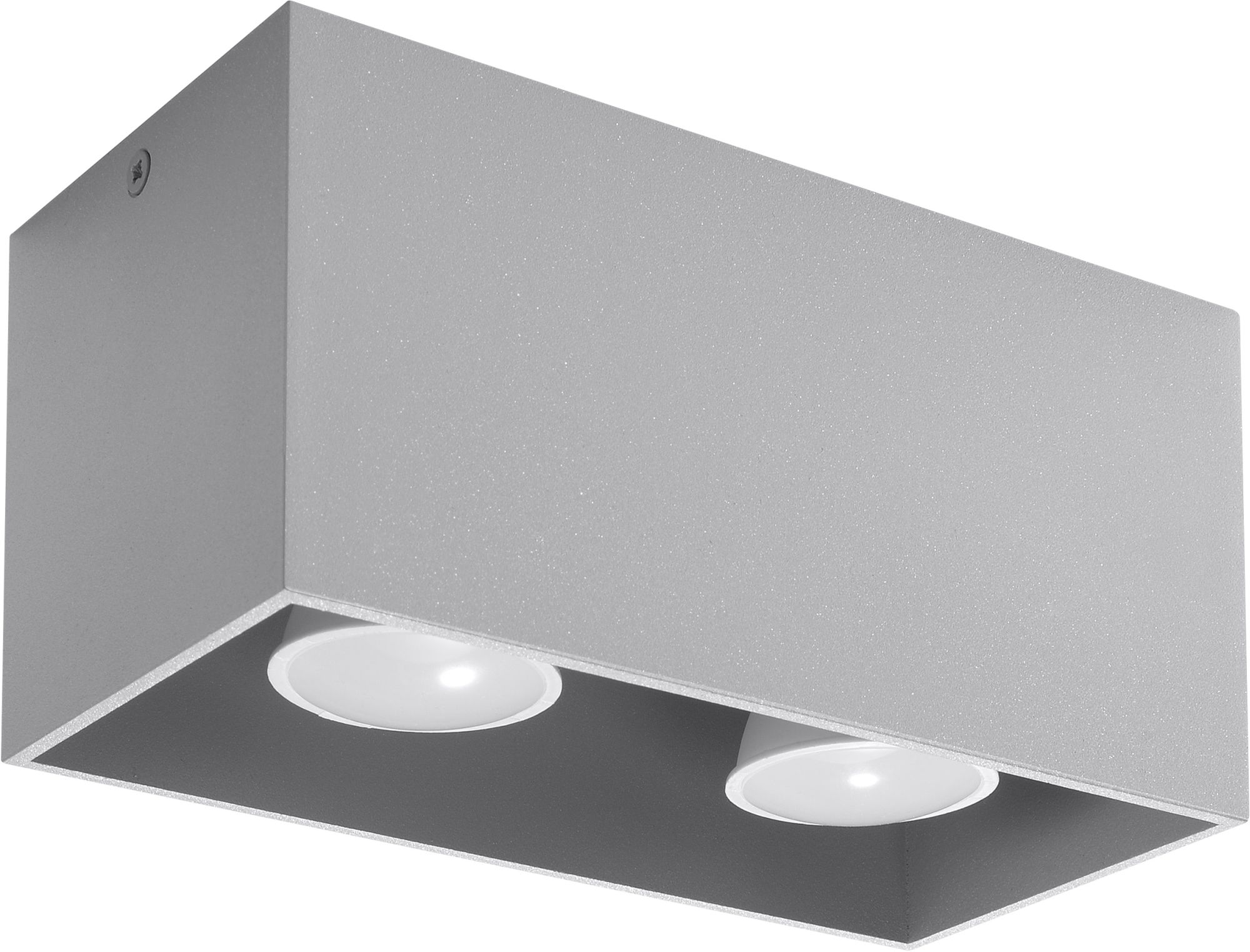 Sollux Lighting Quad Maxi stropní světlo 2x40 W šedá SL.0382