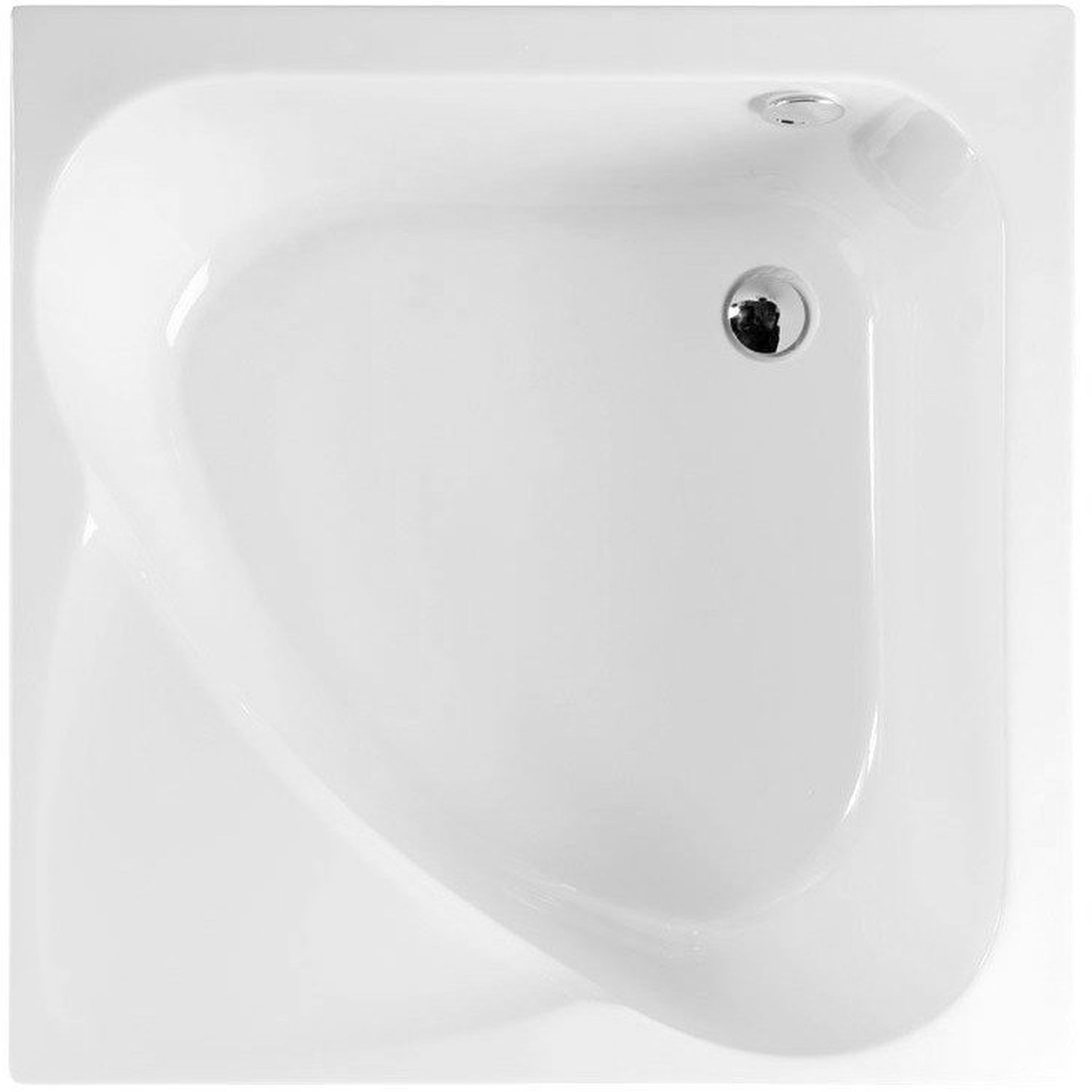 Polysan Carmen čtvercová sprchová vanička 90x90 cm bílá 29611