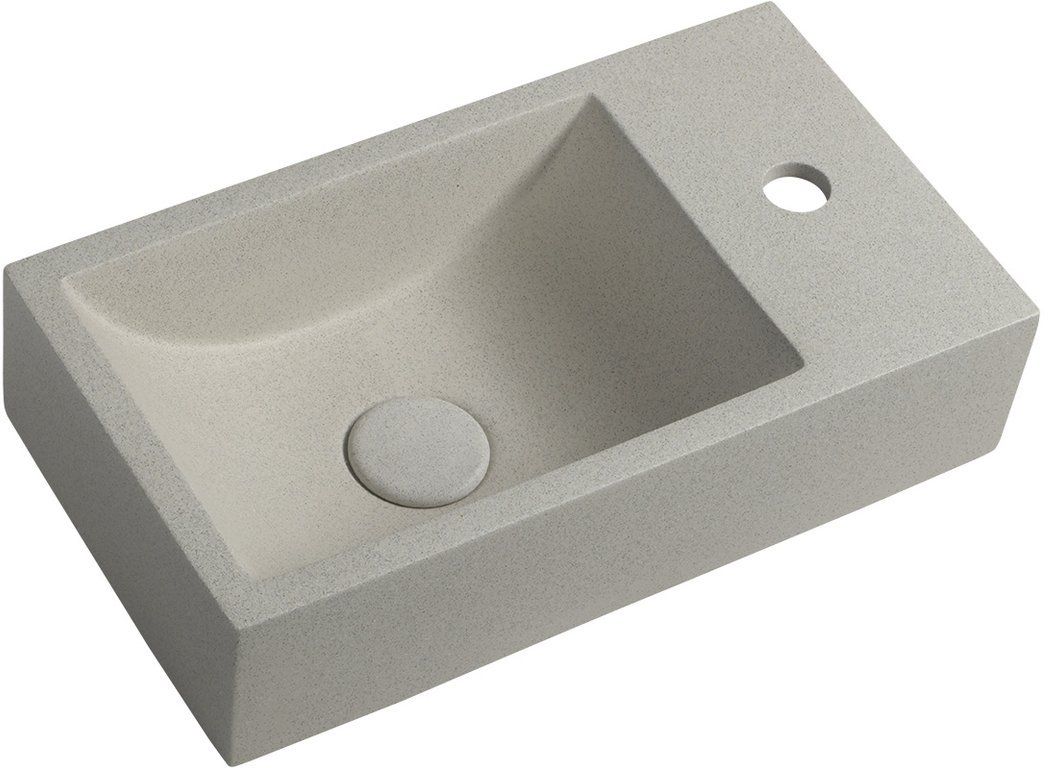 Sapho Small umyvadlo 40x22 cm obdélníkový klasický hnědá/béžová AR413