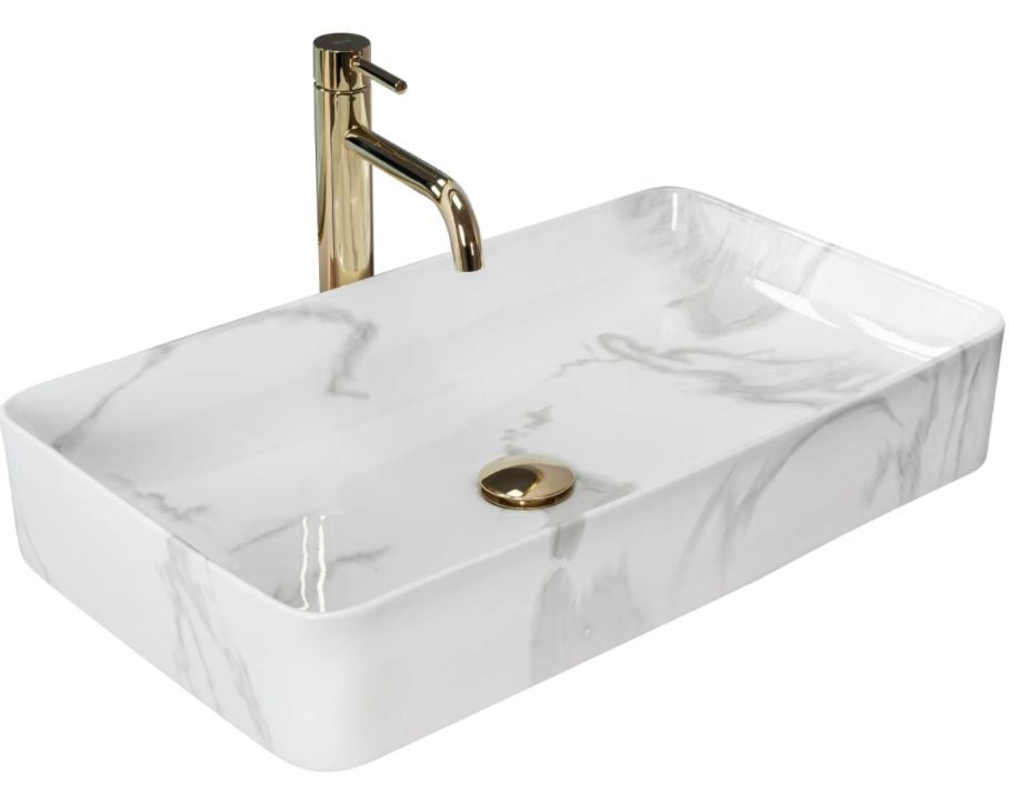 Rea Denis umyvadlo 61.5x35 cm obdélníkový na pult REA-U5896