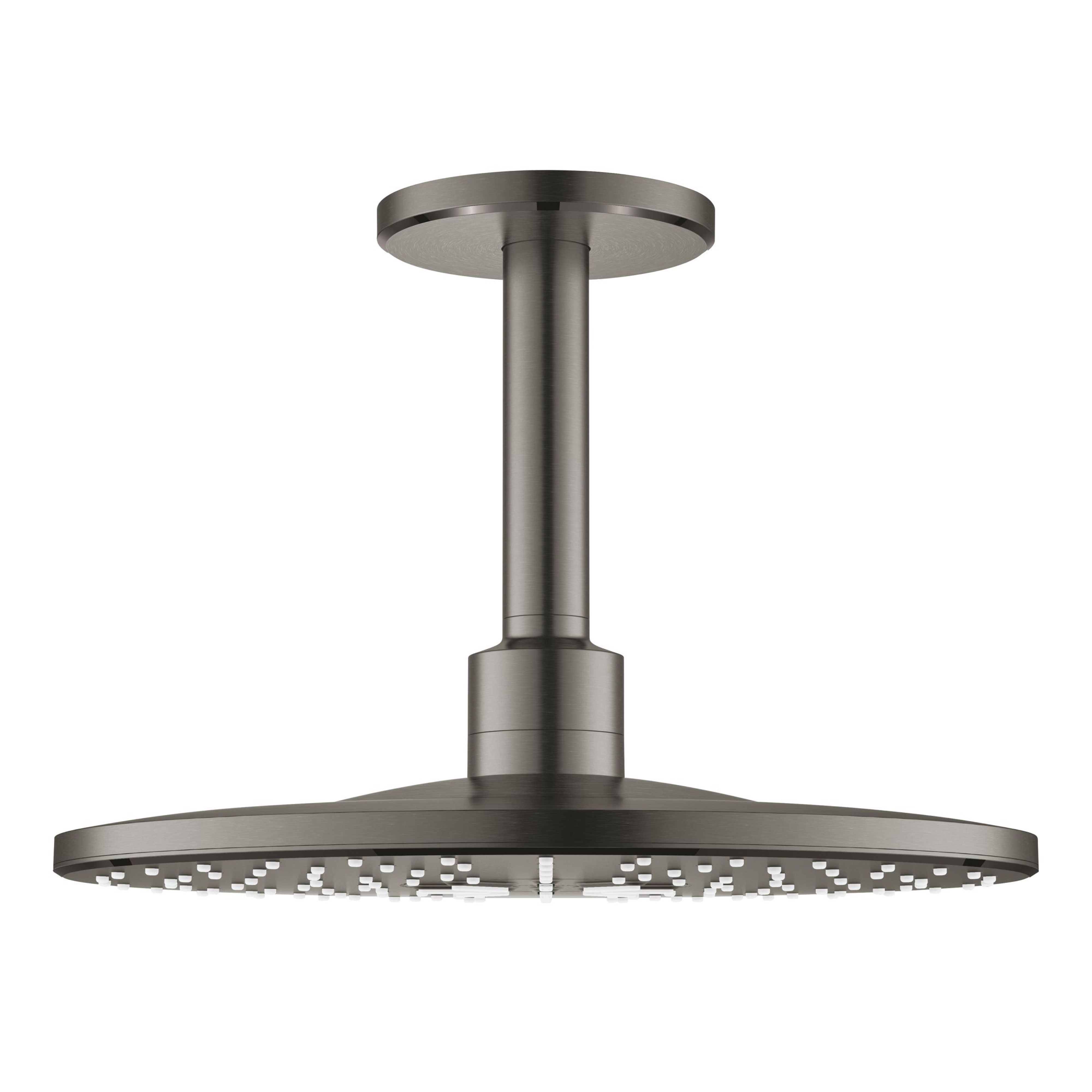 Grohe Rainshower hlavová sprchá s ramenem 31x31 cm kulatý Brushed Hard Graphite 26477AL0