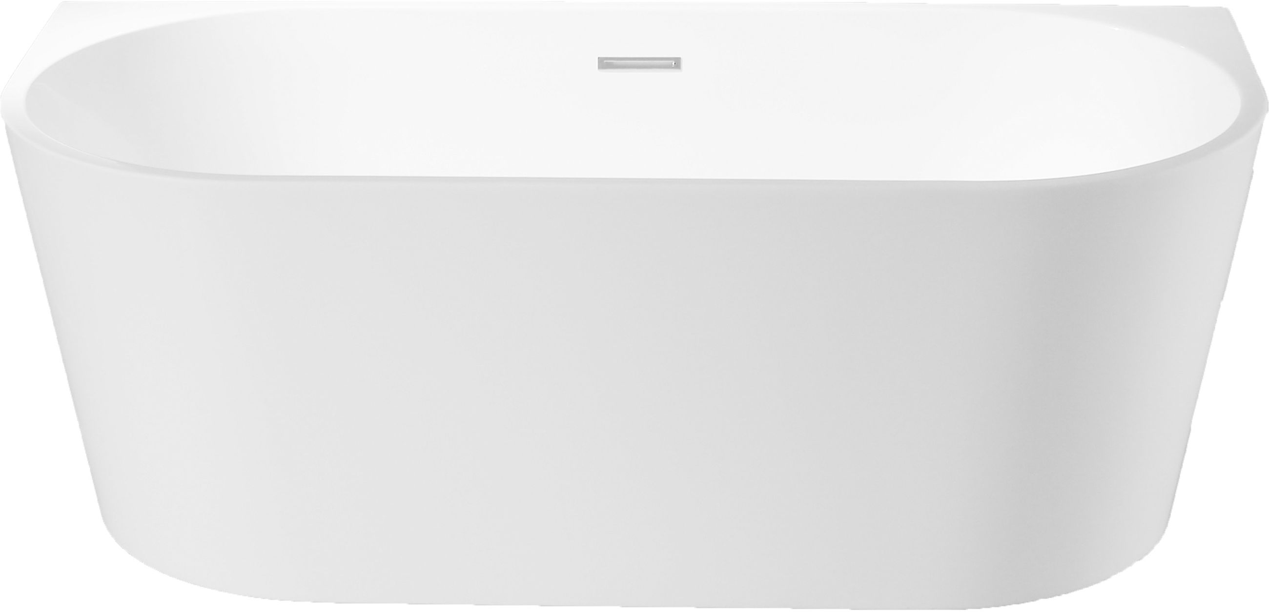 LaVita Caldera vana ke stěně 170x75 cm oválná bílá 5900378322320