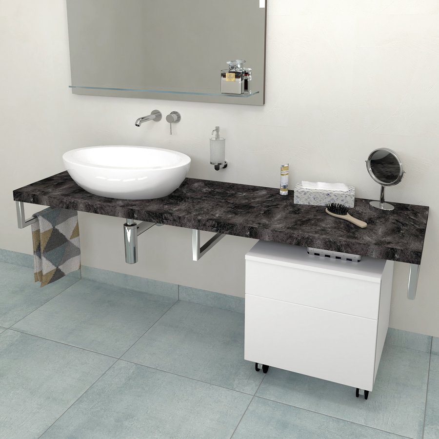 Sapho Avice deska 140x49.5 cm grafitová AV1409