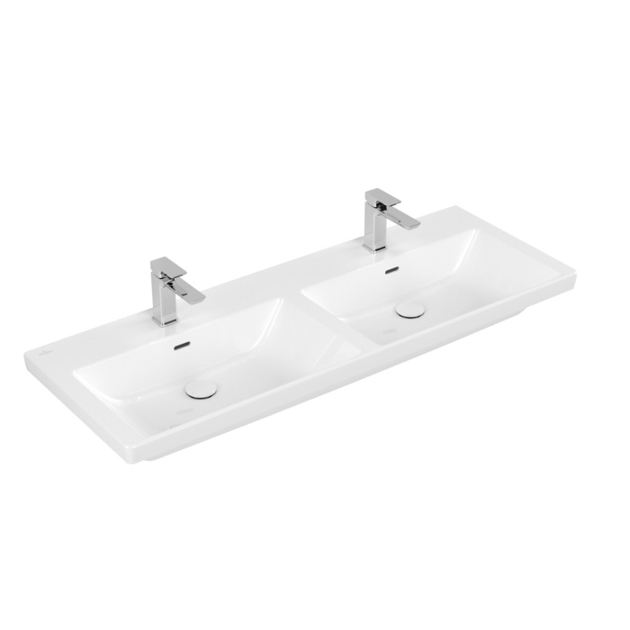 Villeroy & Boch Subway 3.0 umyvadlo 130x47 cm obdélníkový klasický-dvojitý bílá 4A71D5R1