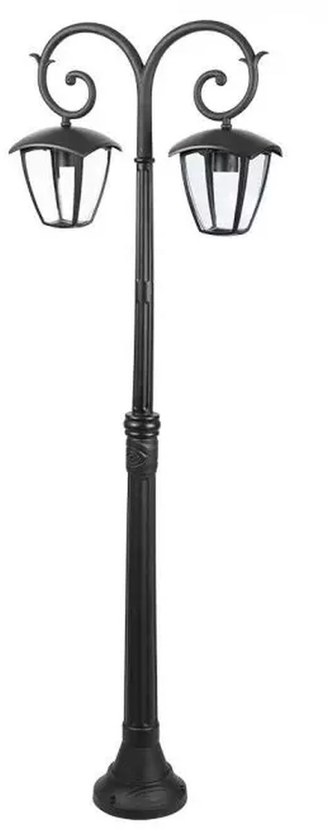 V-TAC venkovní stojací lampa 2x60 W černá 7061