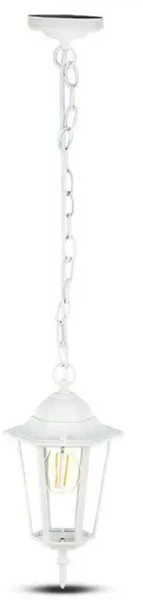 V-TAC venkovní závěsná lampa 1x40 W bílá 7073