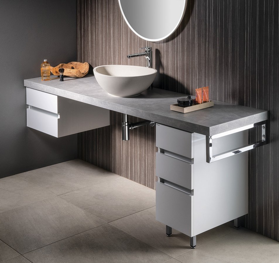 Sapho Avice deska 170x49.5 cm grafitová-šedá AV177