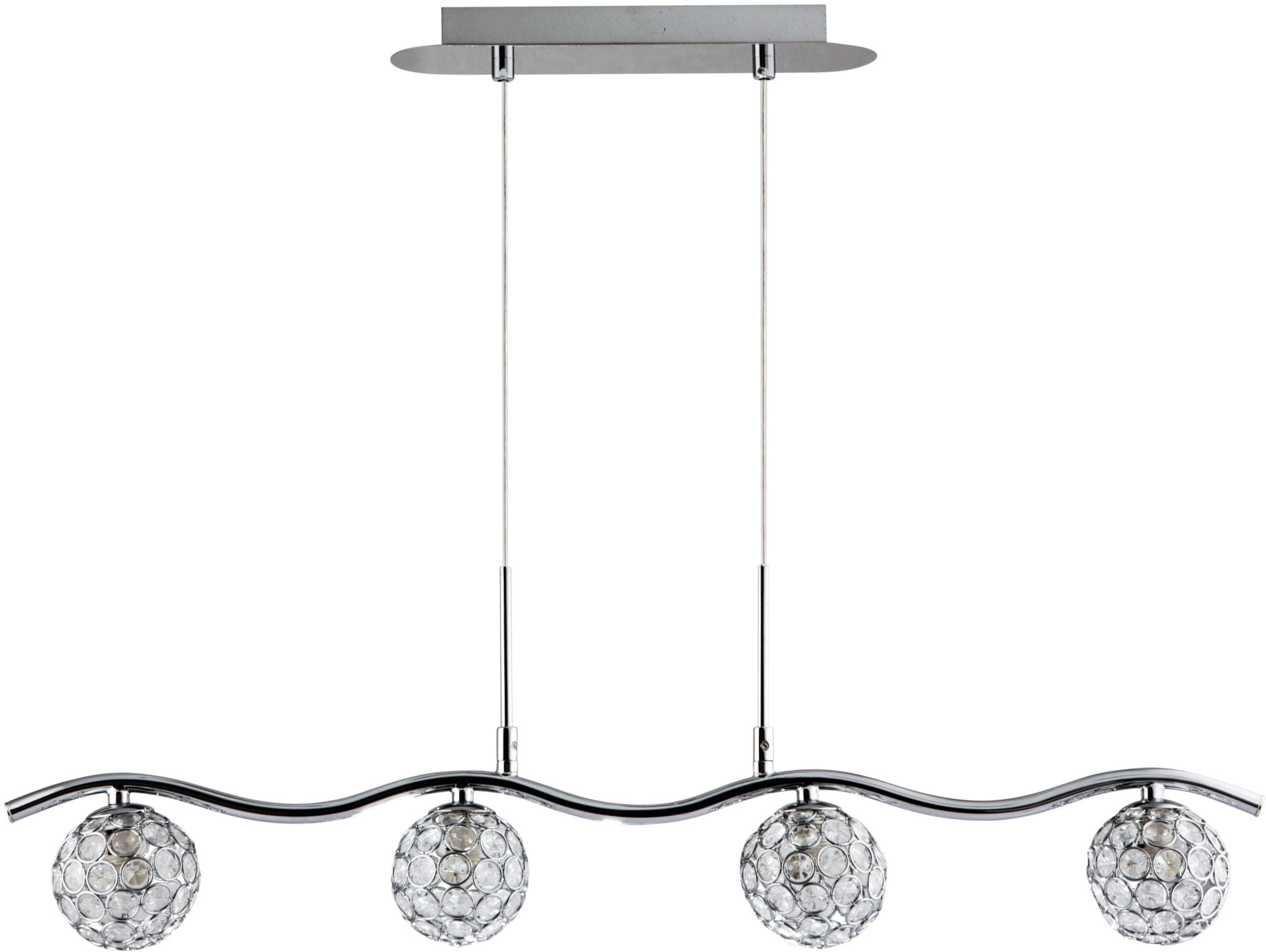 Candellux Starlet závěsné svítidlo 4x40 W chrom-průhledná 34-85750