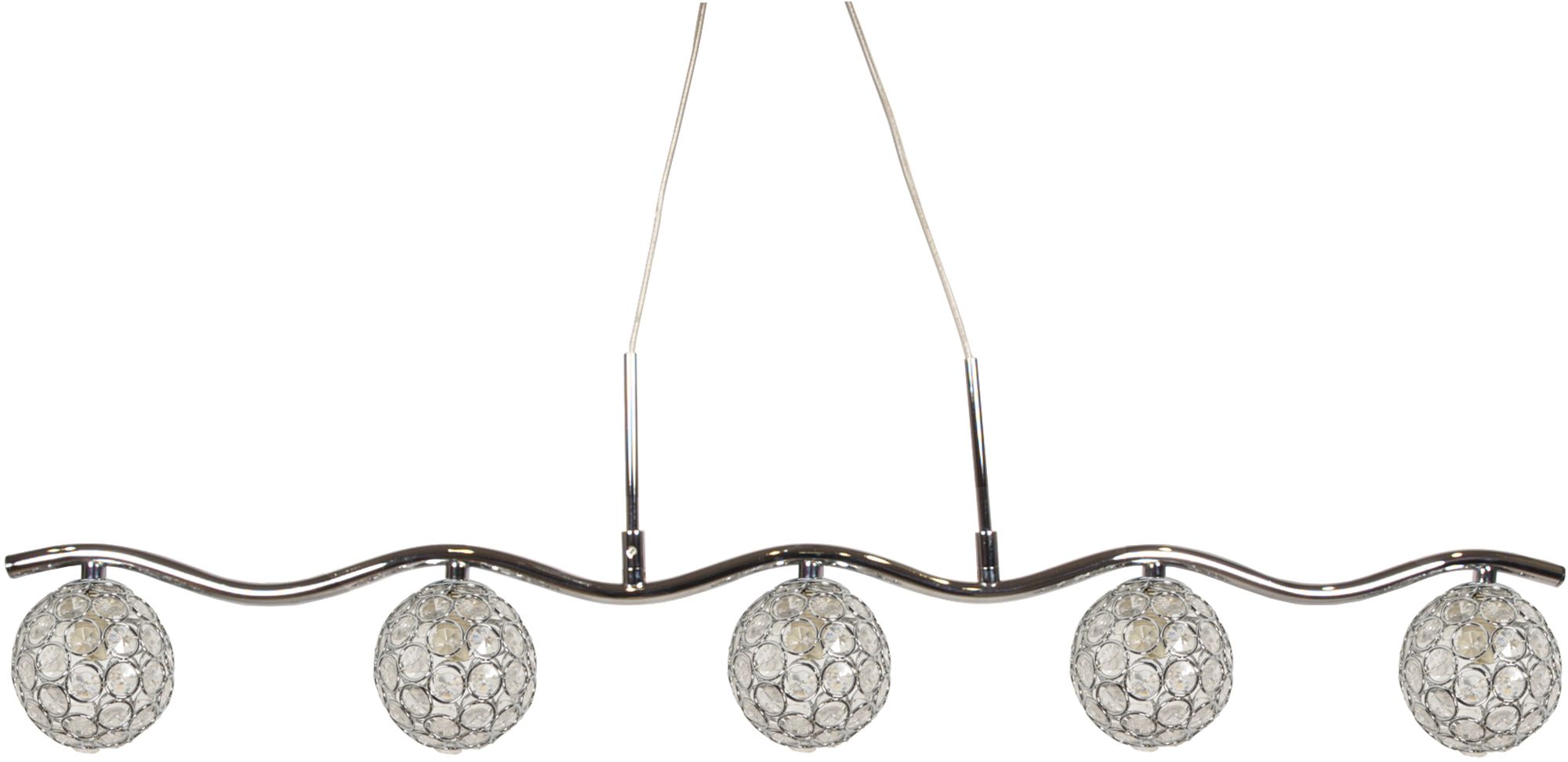 Candellux Starlet závěsné svítidlo 5x40 W chrom-průhledná 35-85767