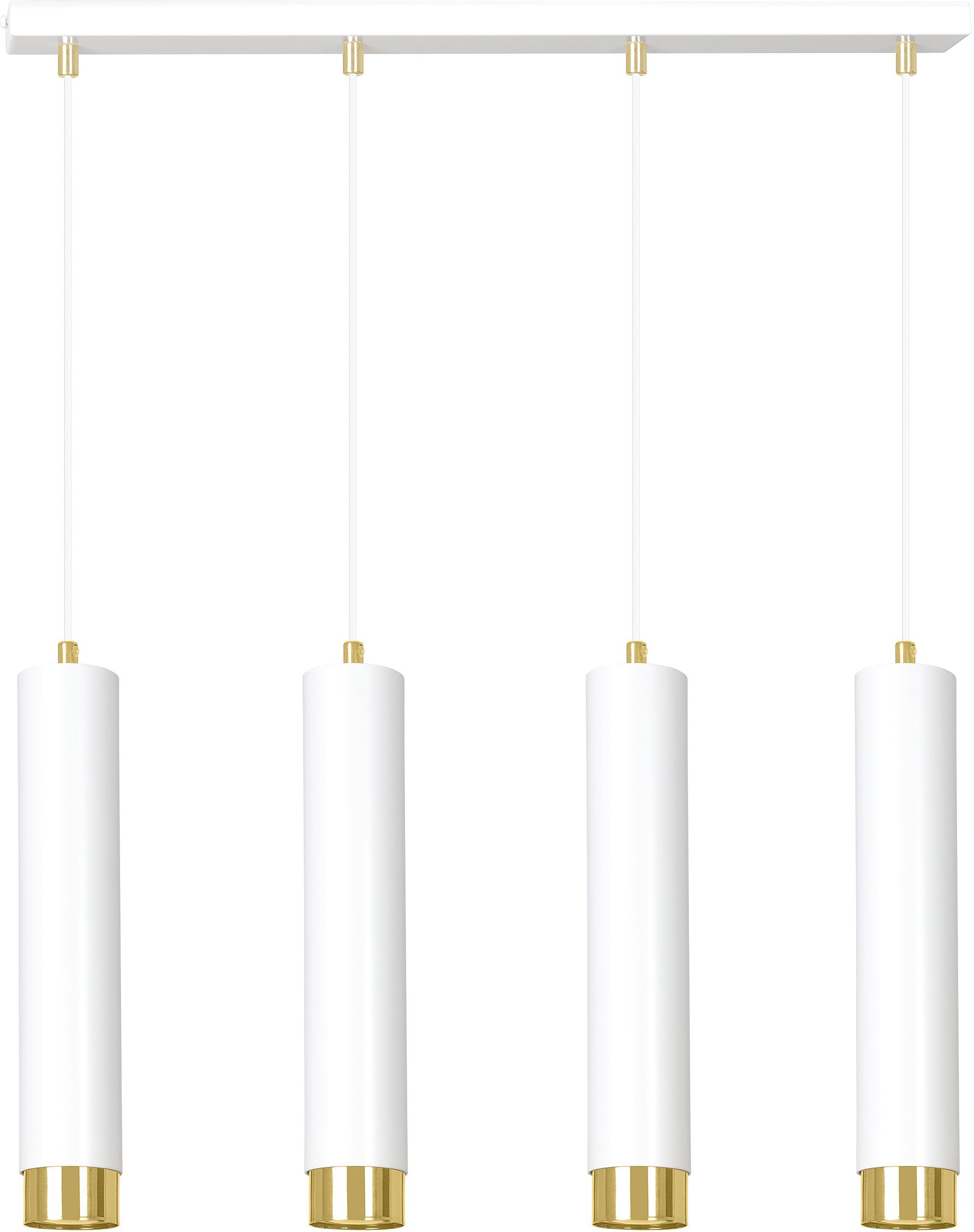 Emibig Kibo závěsné svítidlo 4x8 W bílá-zlatá 642/4