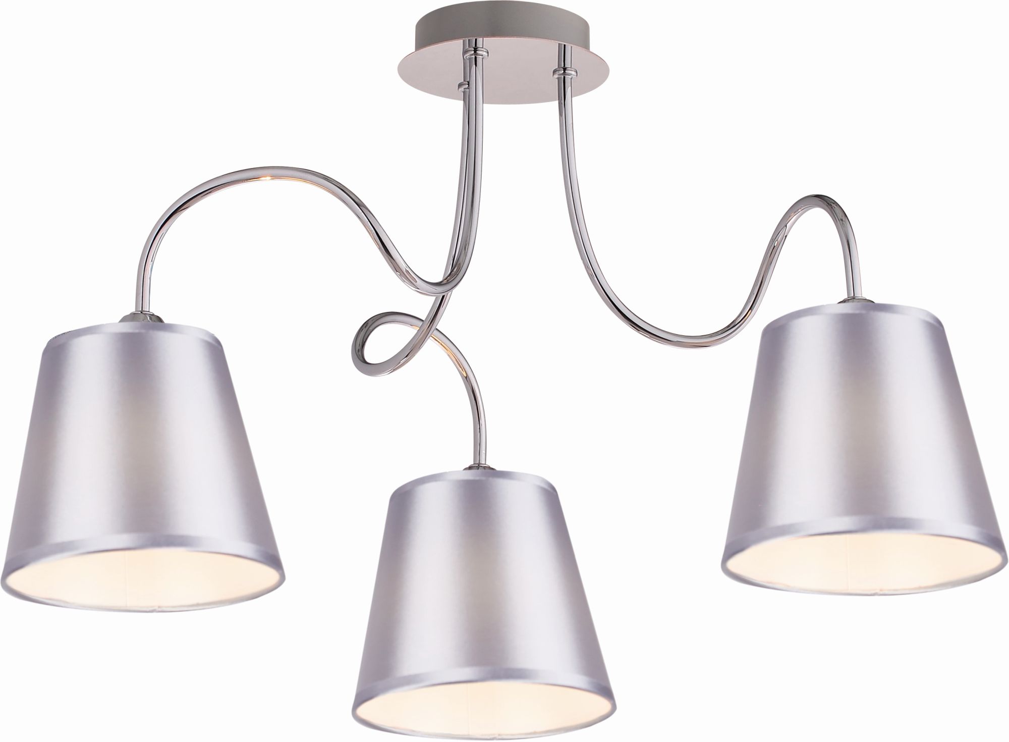Candellux Luk stropní světlo 3x40 W chrom-šedá 33-70746