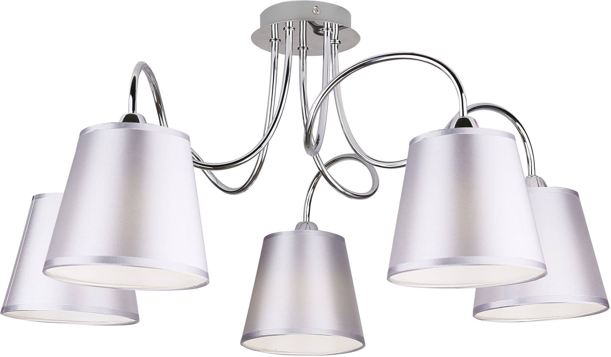 Candellux Luk stropní světlo 5x40 W chrom-šedá 35-70753