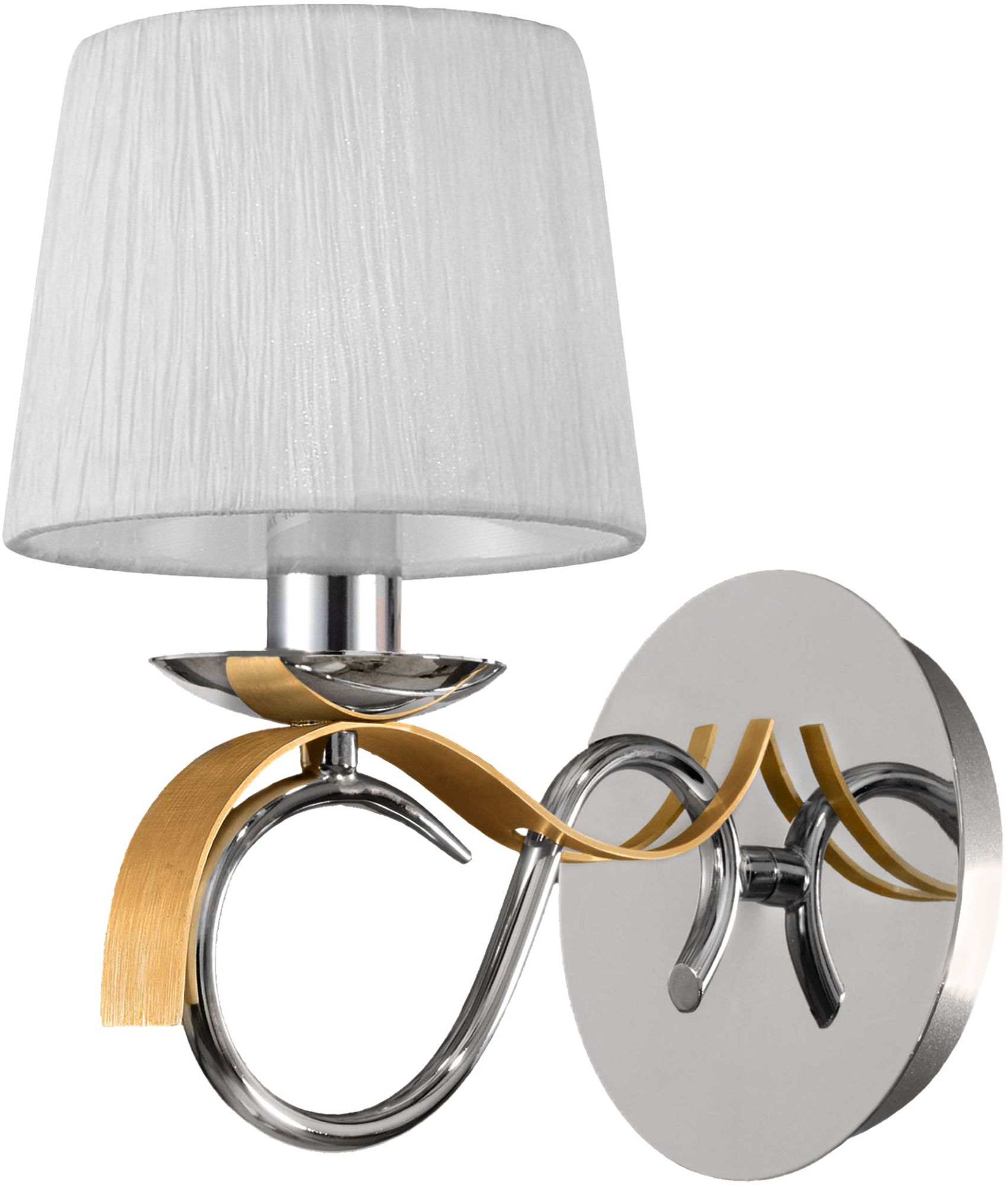 Candellux Denis nástěnné svítidlo 1x40 W chrom-zlatá 21-23643