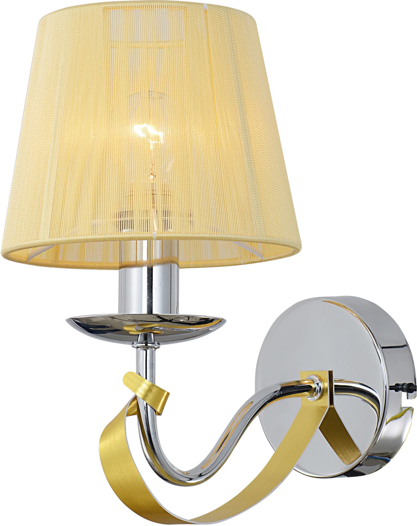 Candellux Diva nástěnné svítidlo 1x40 W chrom-zlatá 21-55040