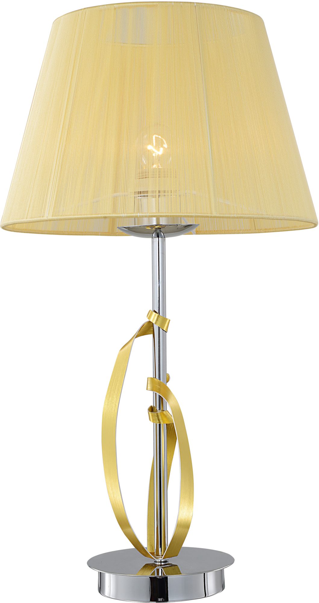 Candellux Diva stolní lampa 1x60 W chrom-zlatá 41-55071