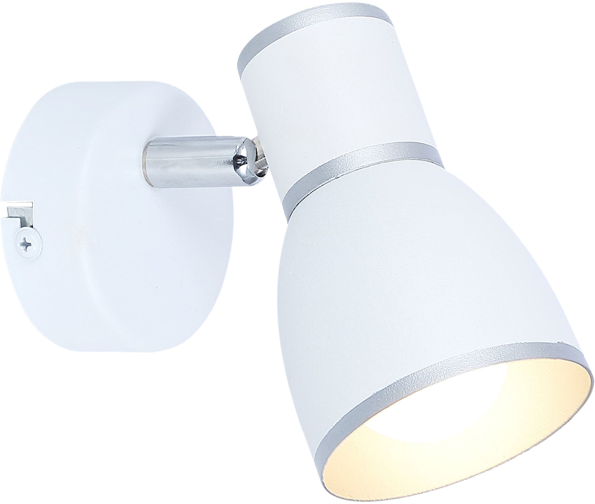 Candellux Fido nástěnné svítidlo 1x40 W bílá-chrom 91-63366