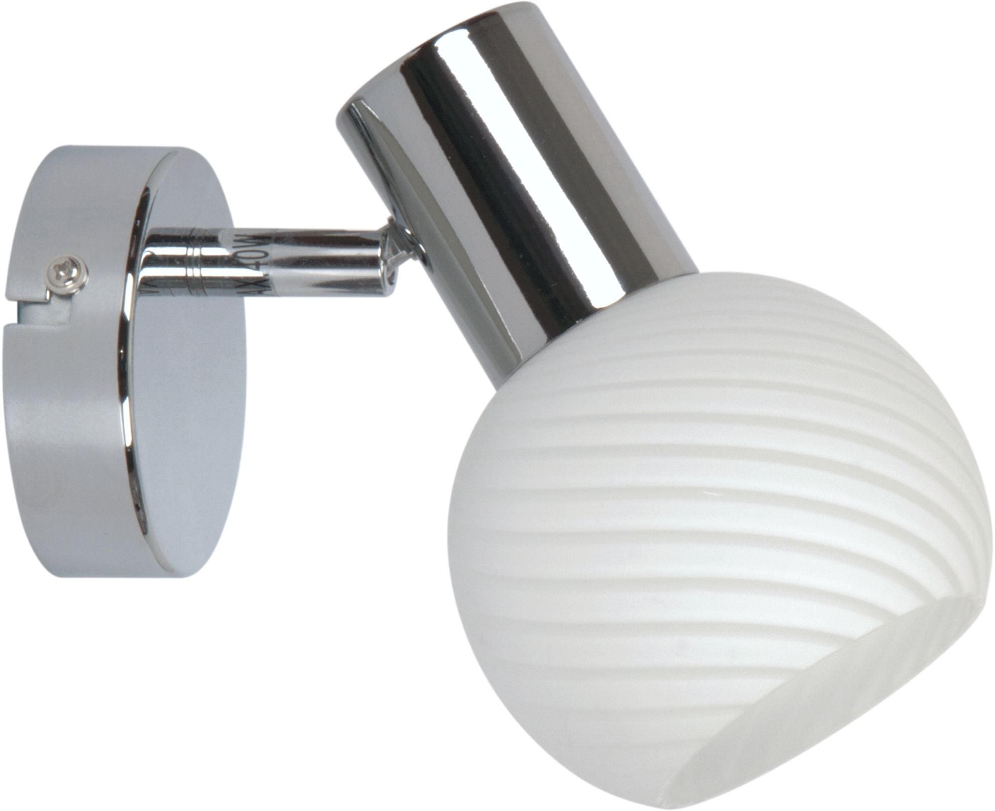 Candellux Turno nástěnné svítidlo 1x40 W bílá-chrom 91-94189