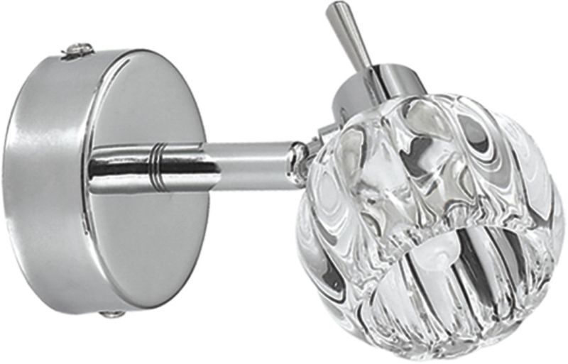 Candellux Bombola nástěnné svítidlo 1x40 W chrom-křišťálová 91-70289