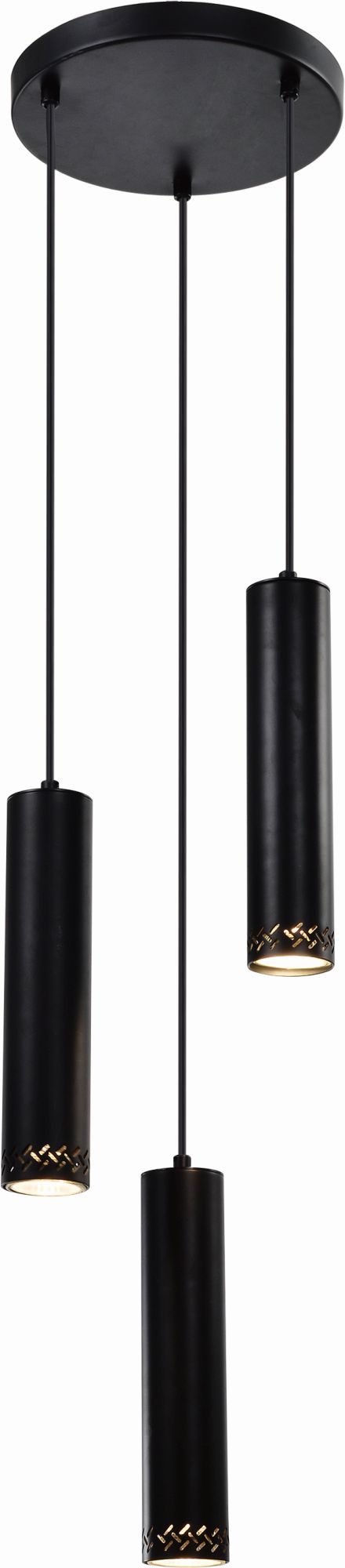 Candellux Tubo závěsné svítidlo 3x25 W černá 33-79084