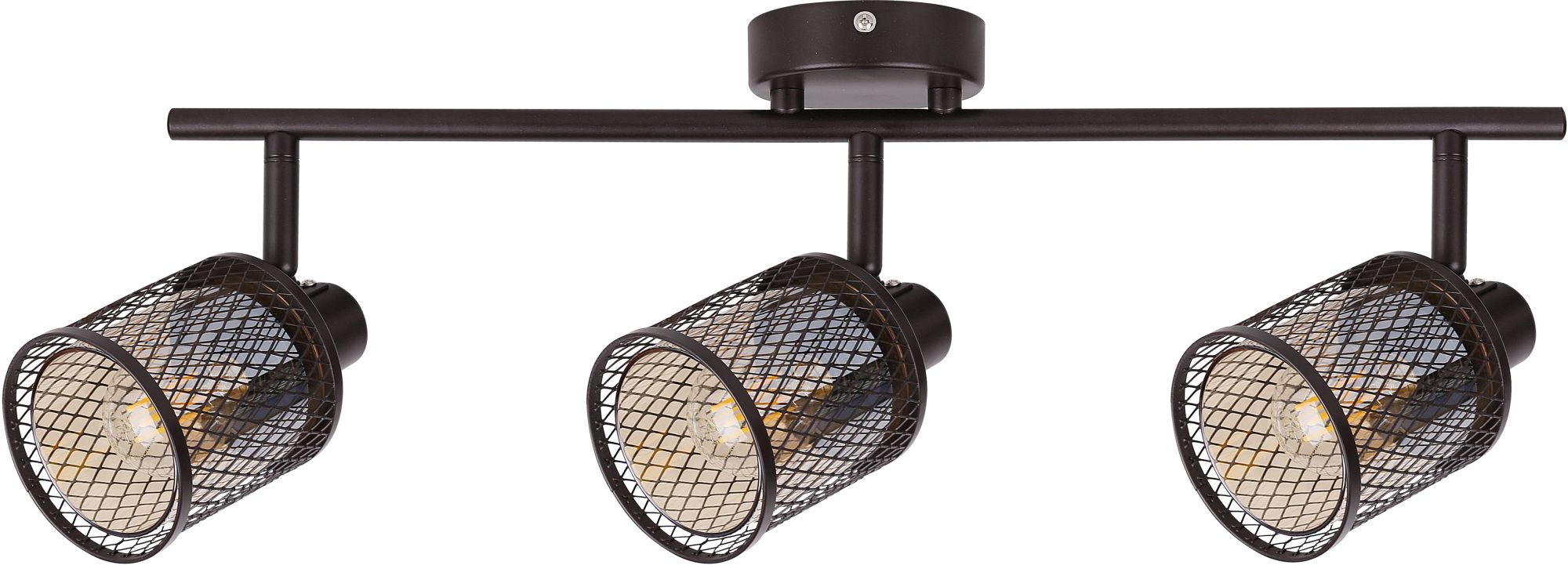 Candellux Canabera stropní světlo 3x40 W jantarová-hnědá 93-82541