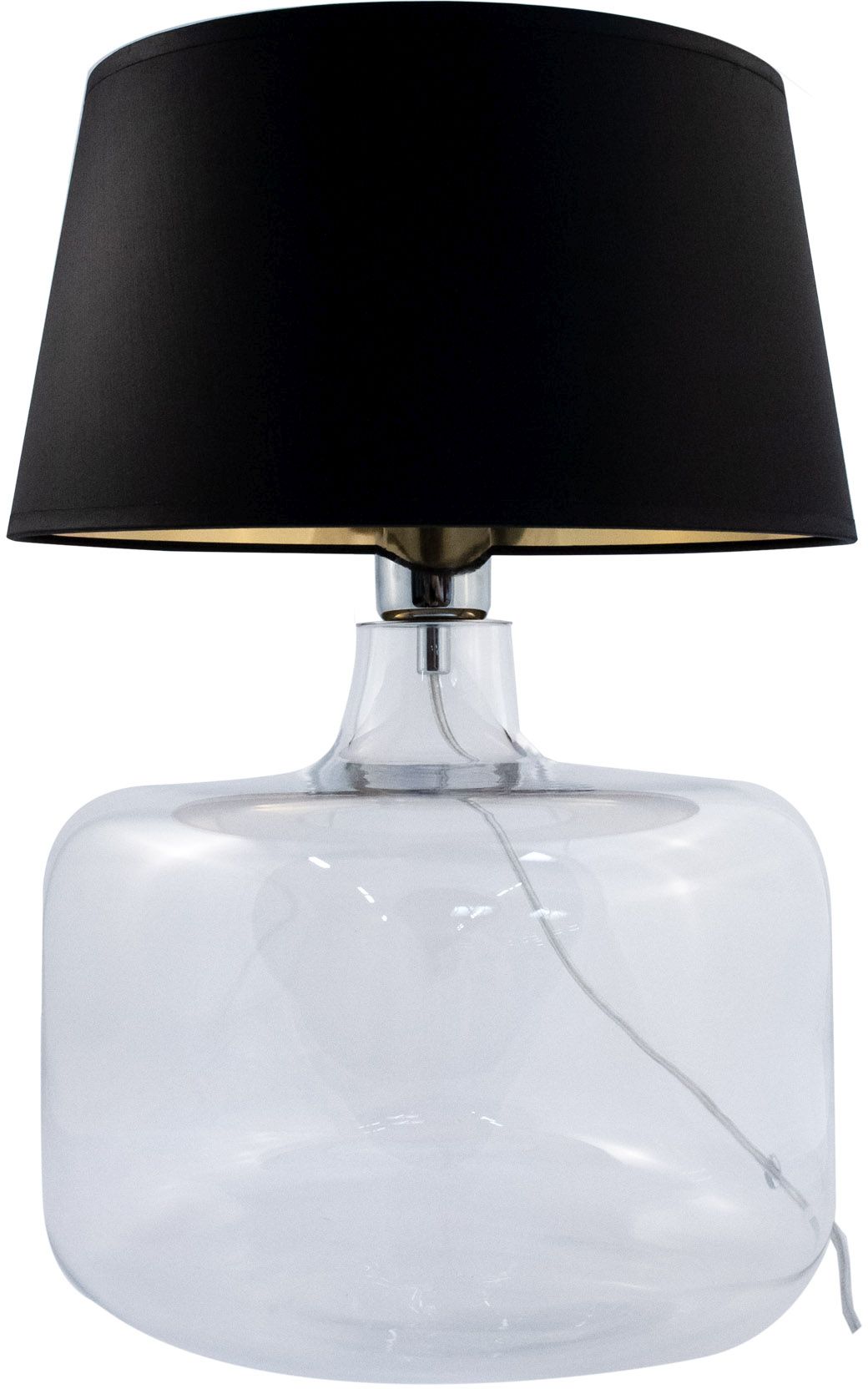 Zuma Line Batumi Transparent stolní lampa 1x60 W černá 5529BKGO