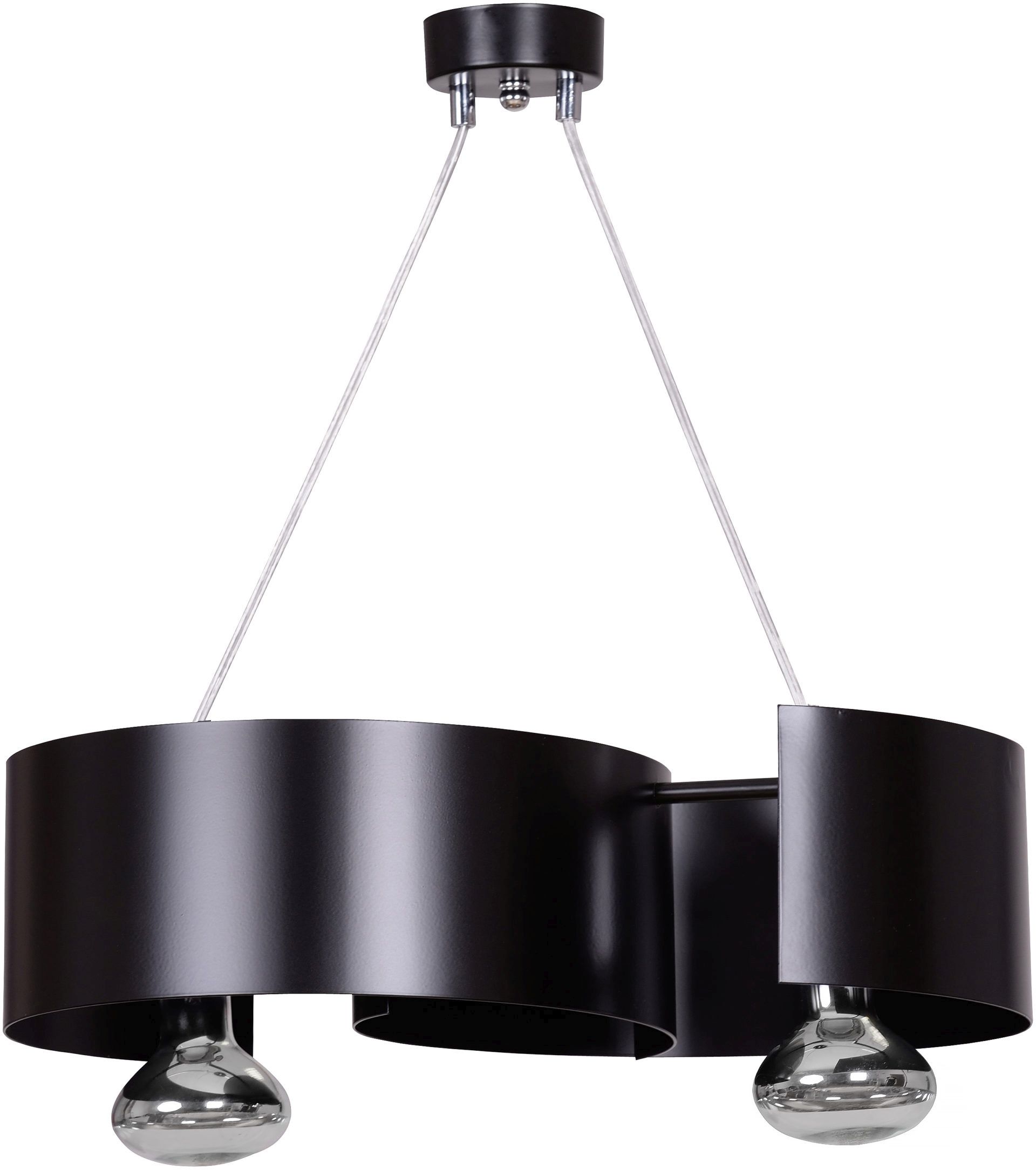 Emibig Vixon závěsné svítidlo 2x15 W černá-chrom 284/2