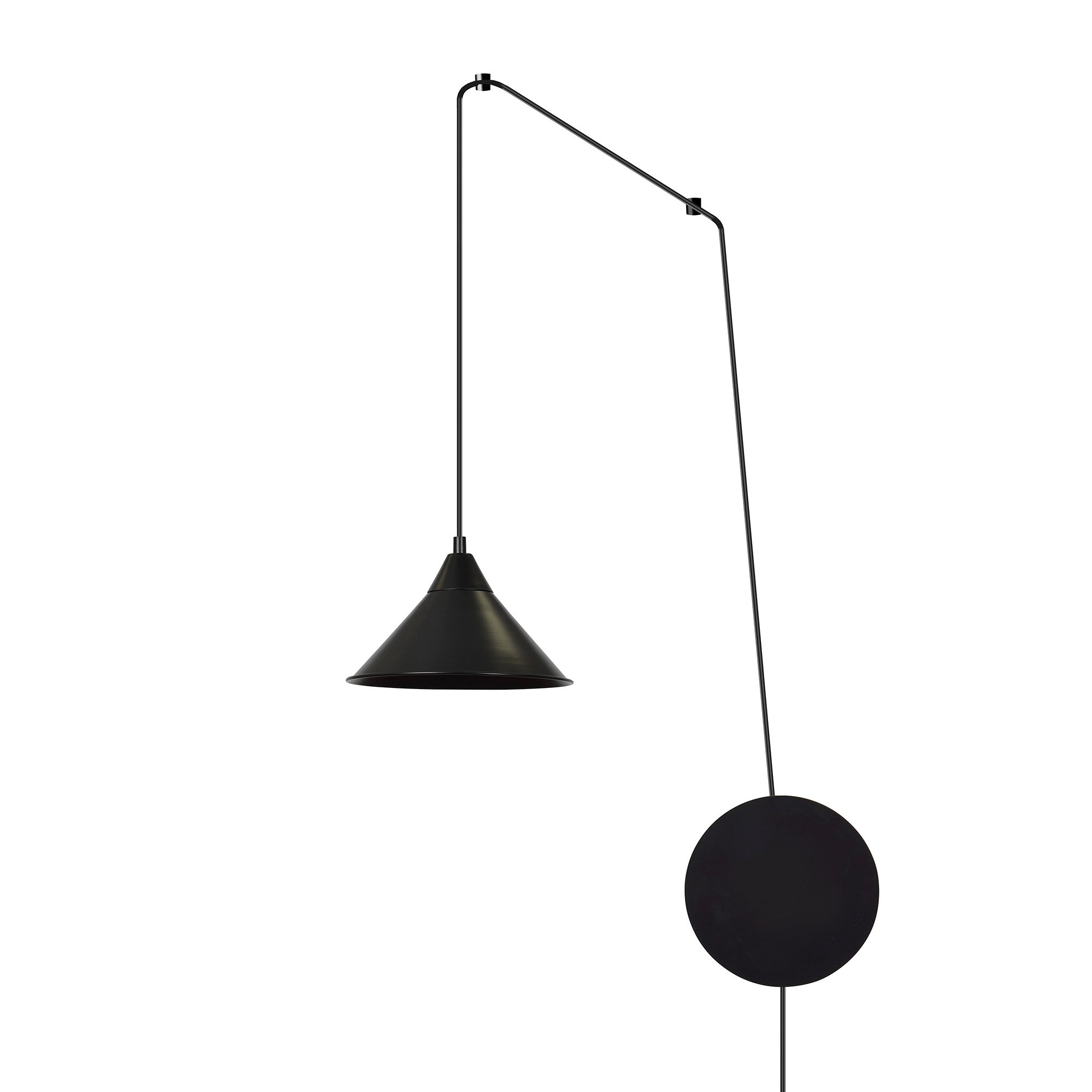 Emibig Abramo závěsné svítidlo 1x15 W černá 160/1