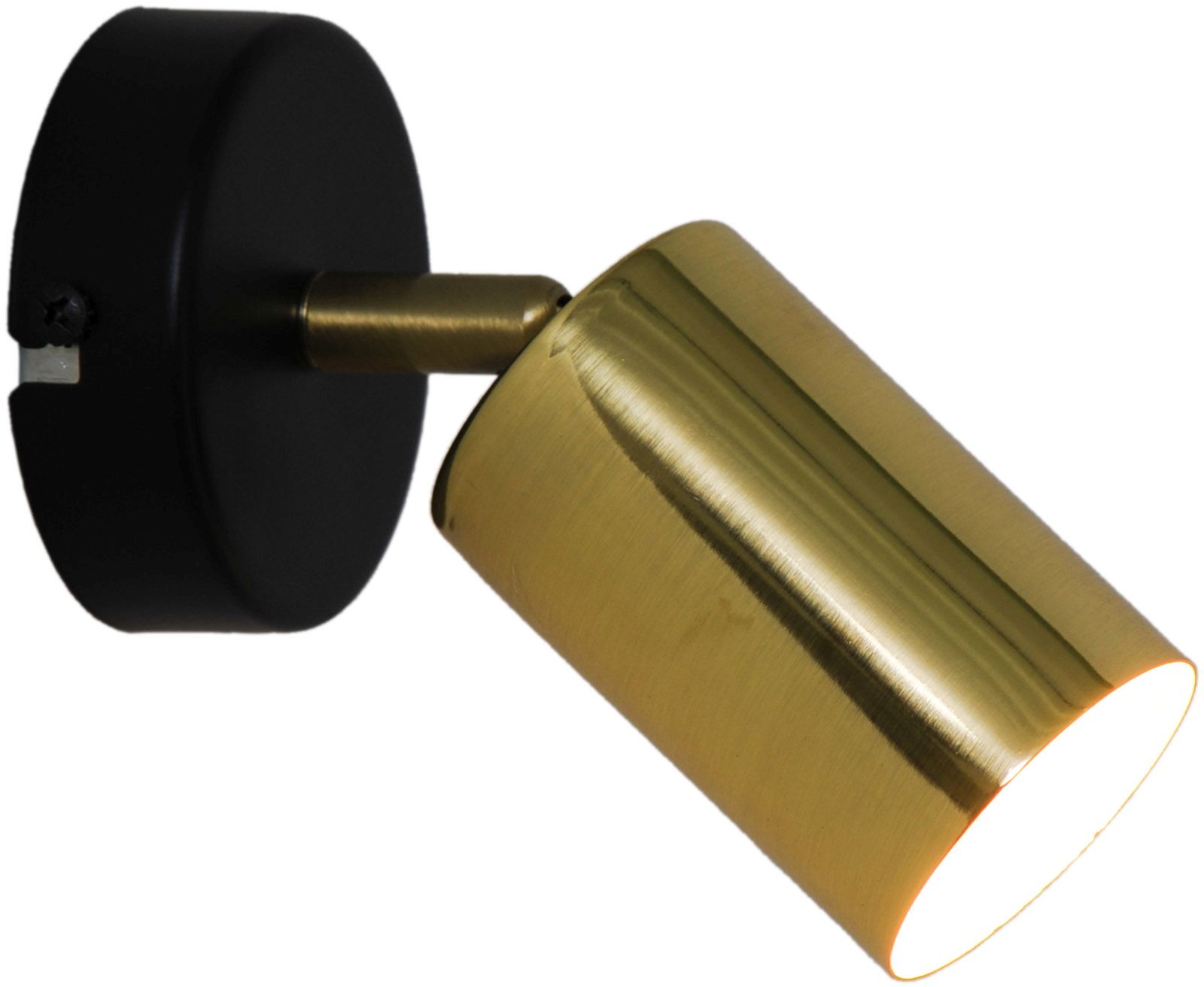 Zuma Line Vila nástěnné svítidlo 1x50 W černá-zlatá GU13013C-1R