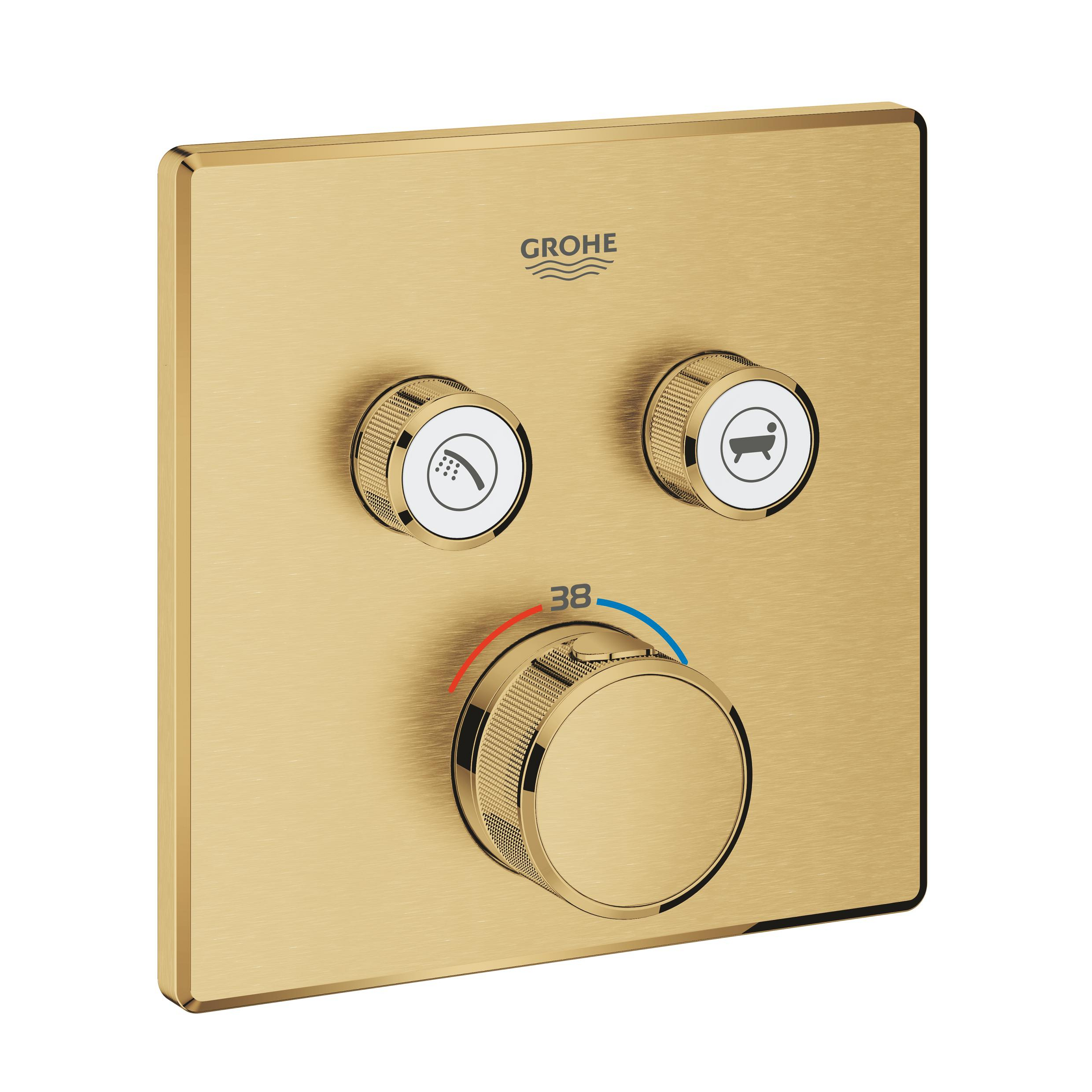 Grohe Grohtherm SmartControl vanová baterie pod omítku s termostatem zlatá 29124GN0