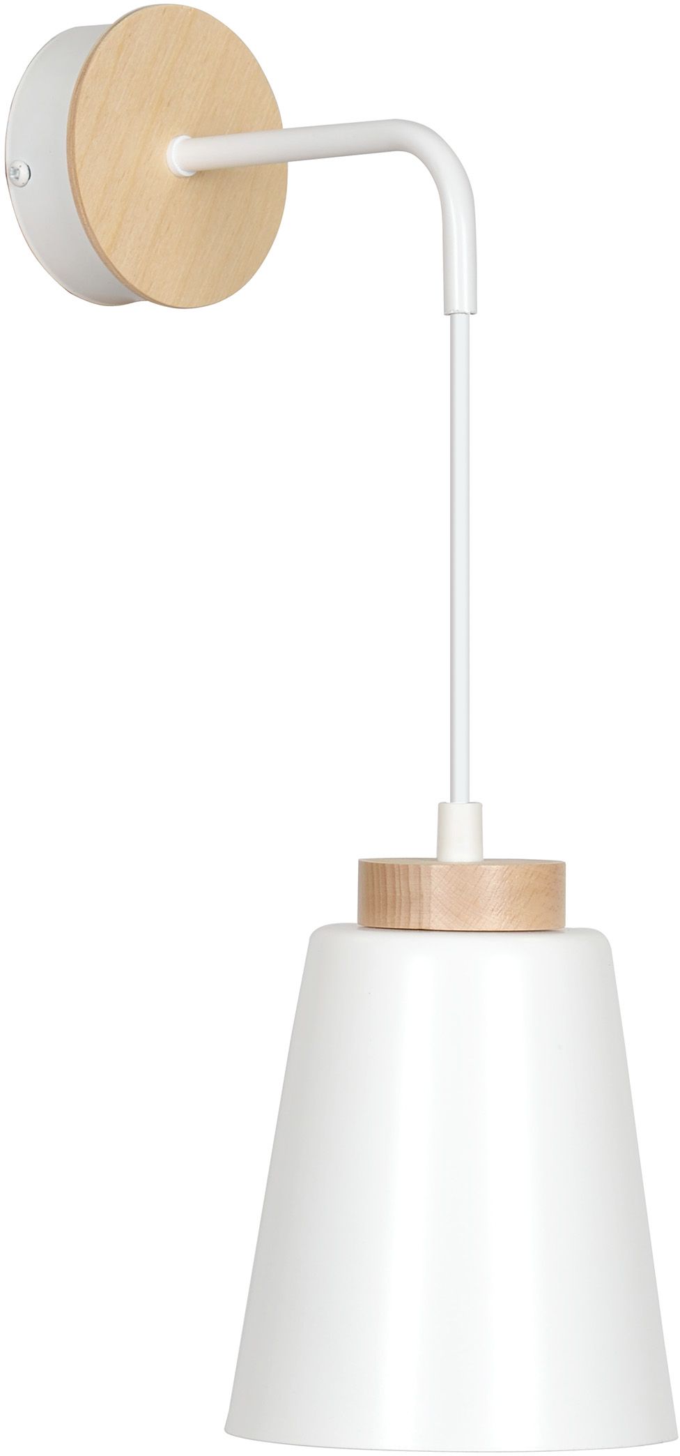Emibig Bolero nástěnné svítidlo 1x15 W bílá-dřevo 443/K1
