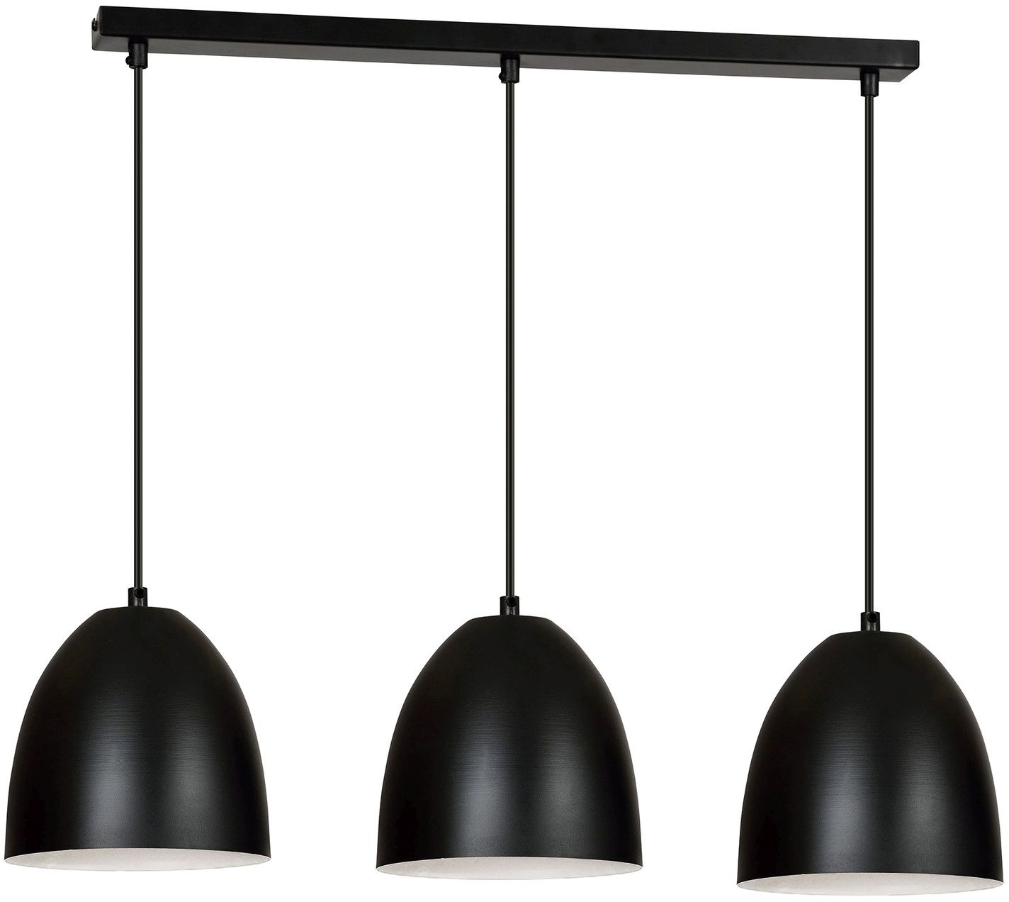 Emibig Lenox závěsné svítidlo 3x15 W bílá-černá 391/3