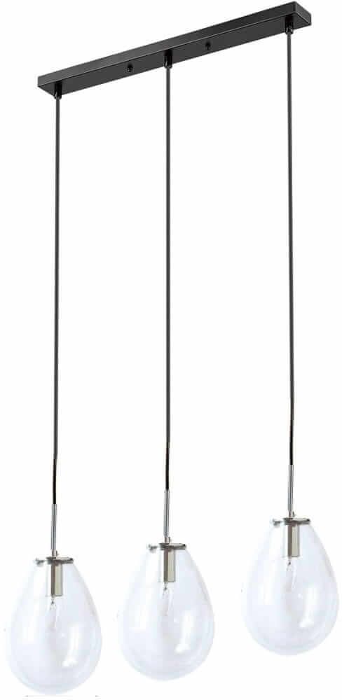 Light Prestige Fondi závěsné svítidlo 3x40 W černá-průhledná LP-1214/3L