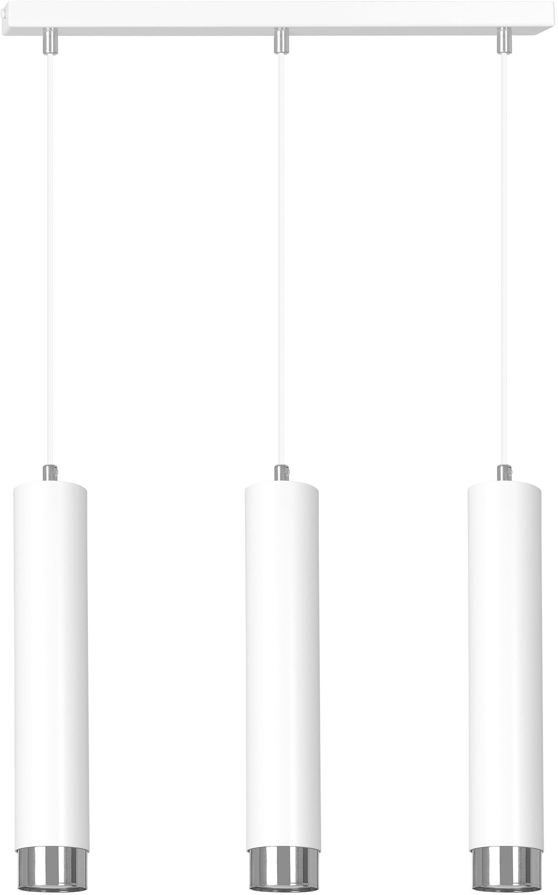 Emibig Kibo závěsné svítidlo 3x8 W bílá-chrom 641/3