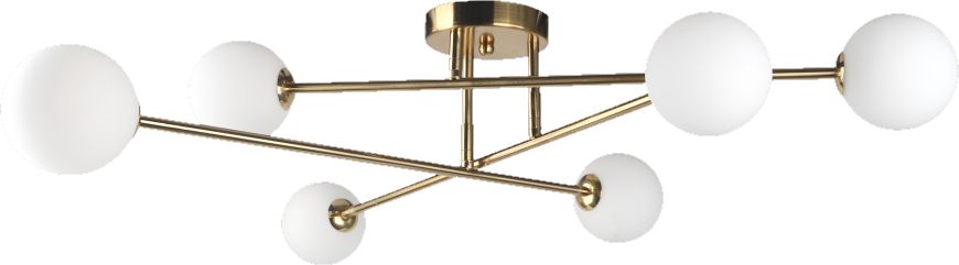 Light Prestige Dorado stropní světlo 6x28 W bílá-zlatá LP-002/6C