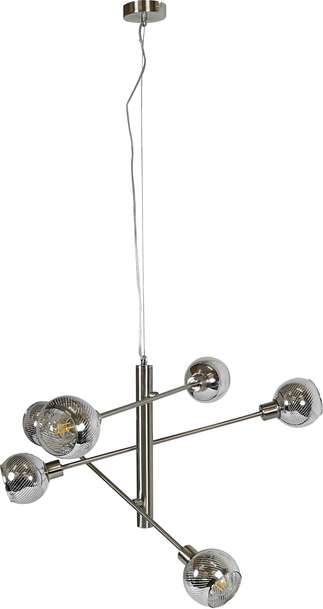 Candellux Migo závěsné svítidlo 6x10 W chrom 36-72528