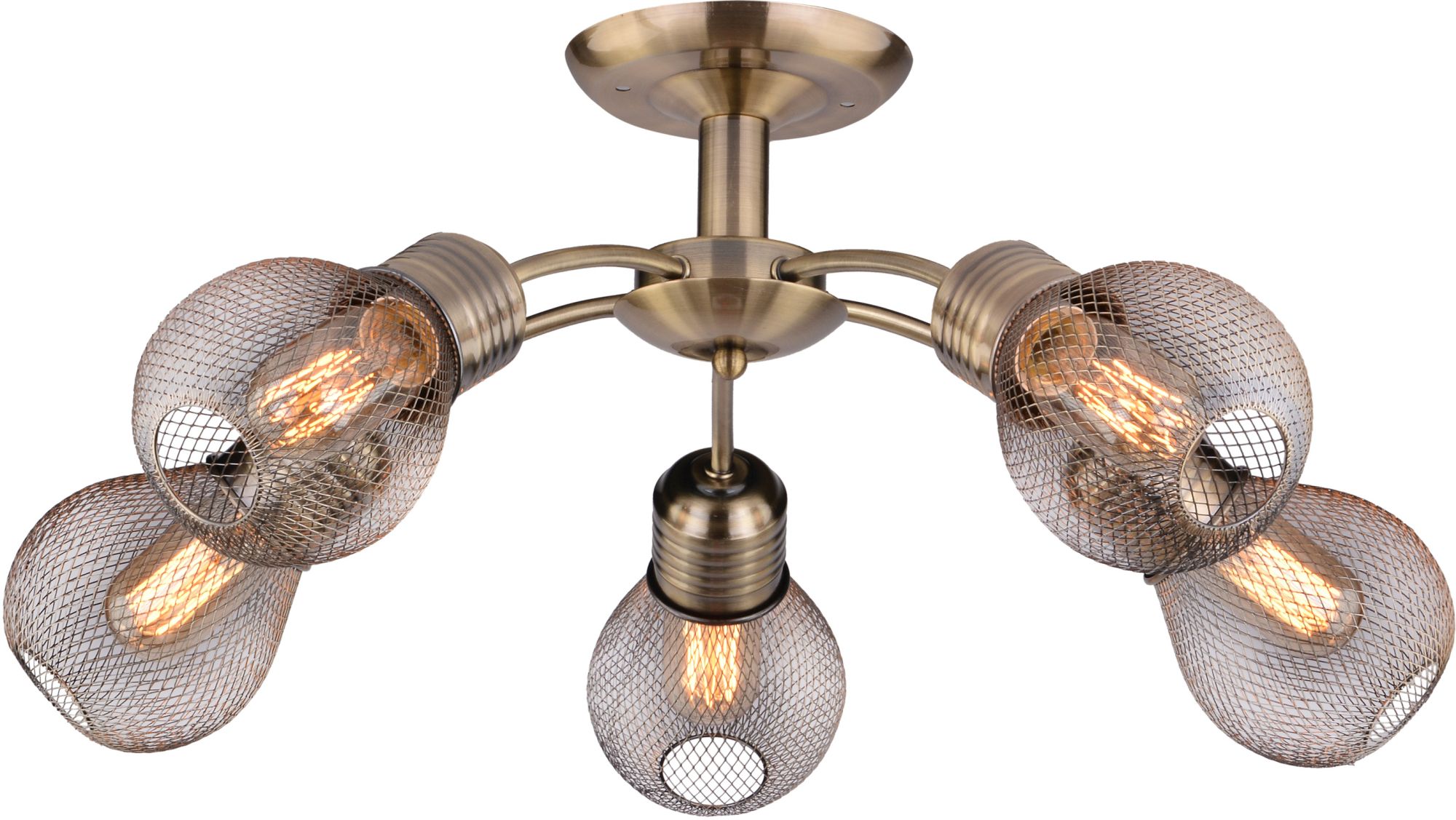Candellux Gliva stropní světlo 5x60 W patina 35-56603