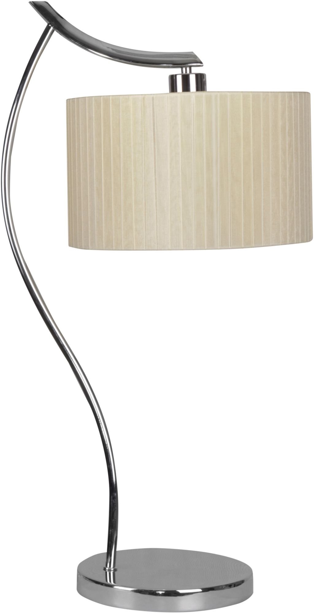 Candellux Draga stolní lampa 1x60 W chrom-krémová 41-04239