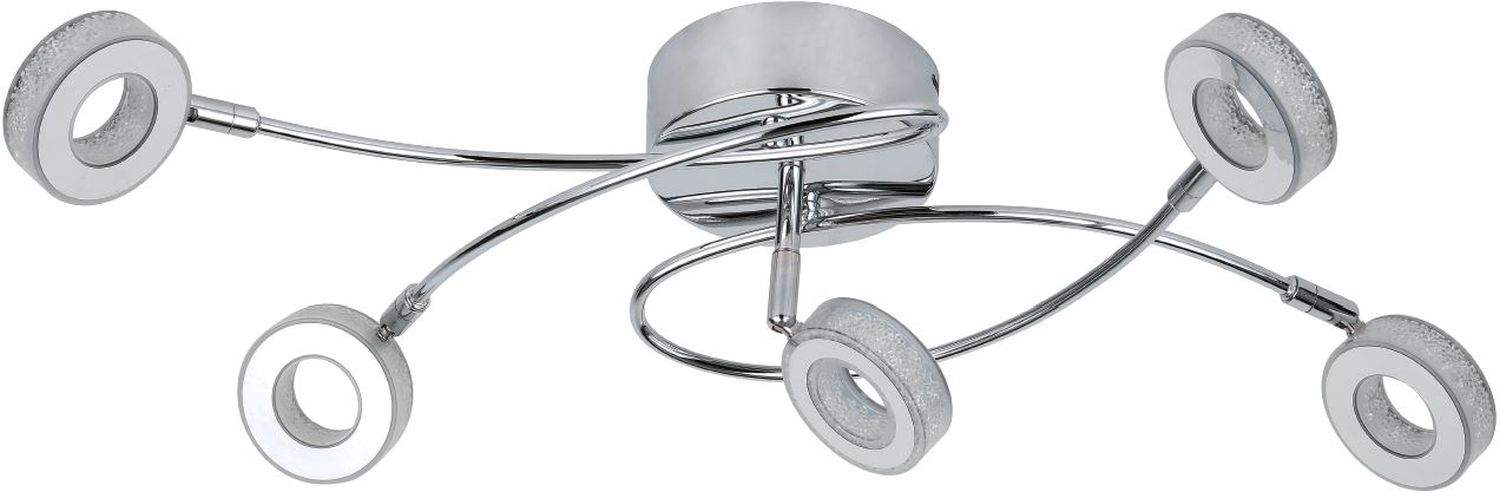 Candellux Vinola stropní světlo 5x5 W chrom 98-66039