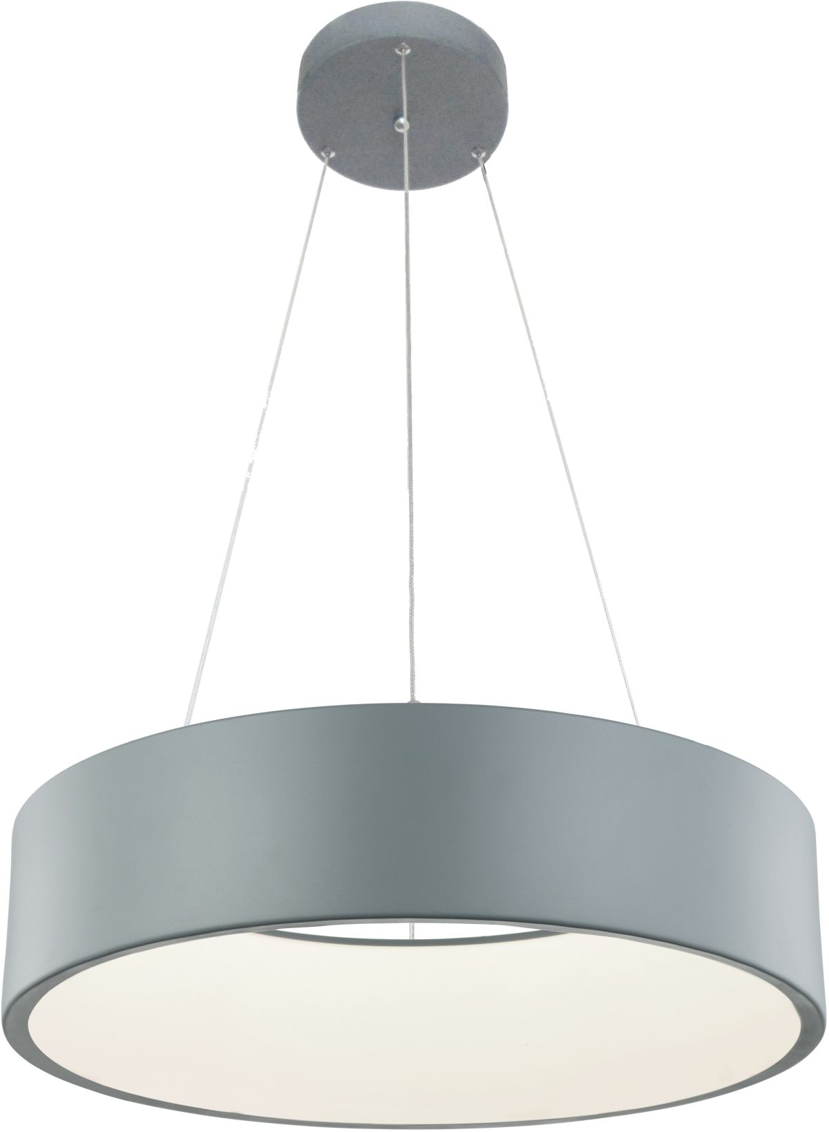 Light Prestige Malaga závěsné svítidlo 1x24 W šedá/popelavá LP-622/1PGREY