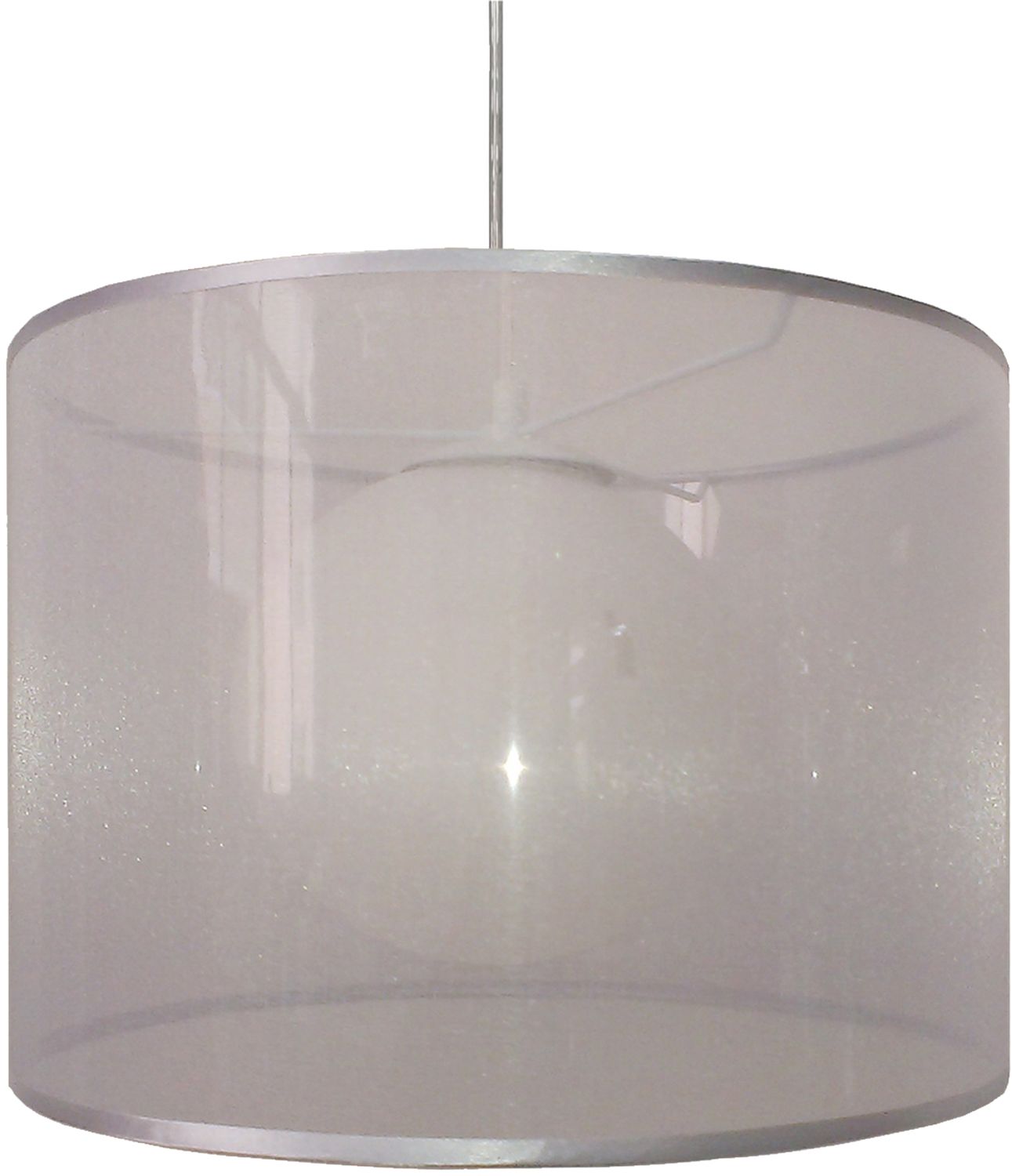Candellux Chicago závěsné svítidlo 1x60 W stříbrná 31-24916