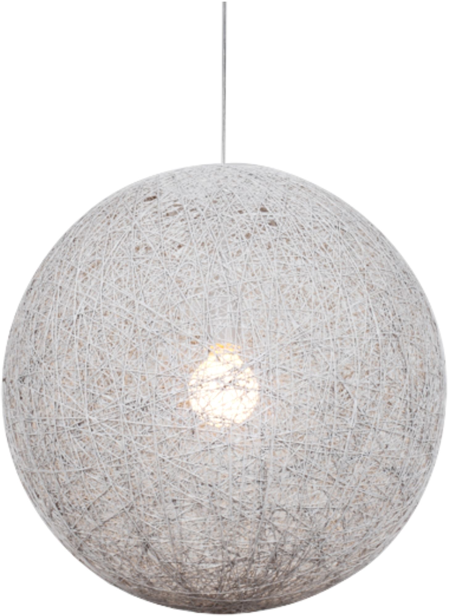 Candellux Caruba závěsné svítidlo 1x60 W bílá 31-26944