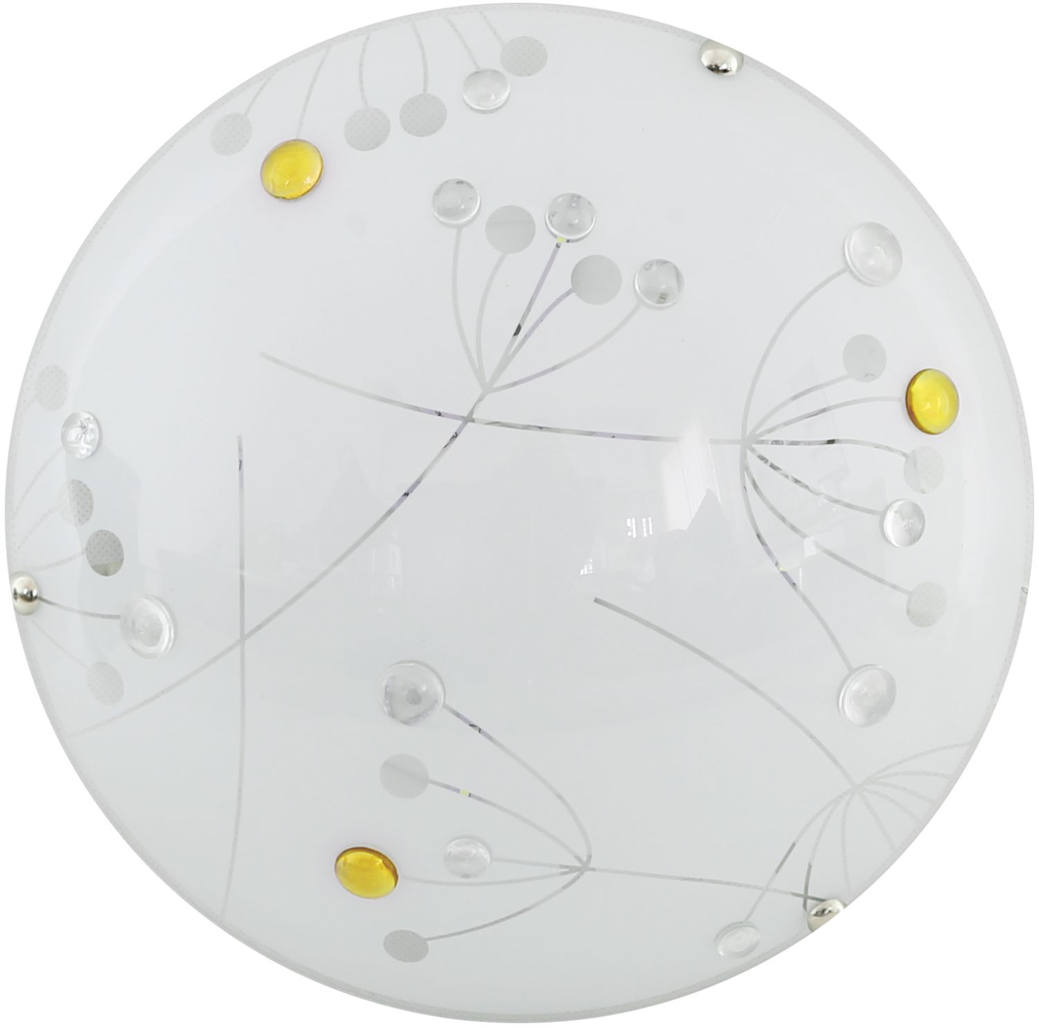 Candellux Floral nástěnné svítidlo 1x10 W bílá-jantarová 13-49766