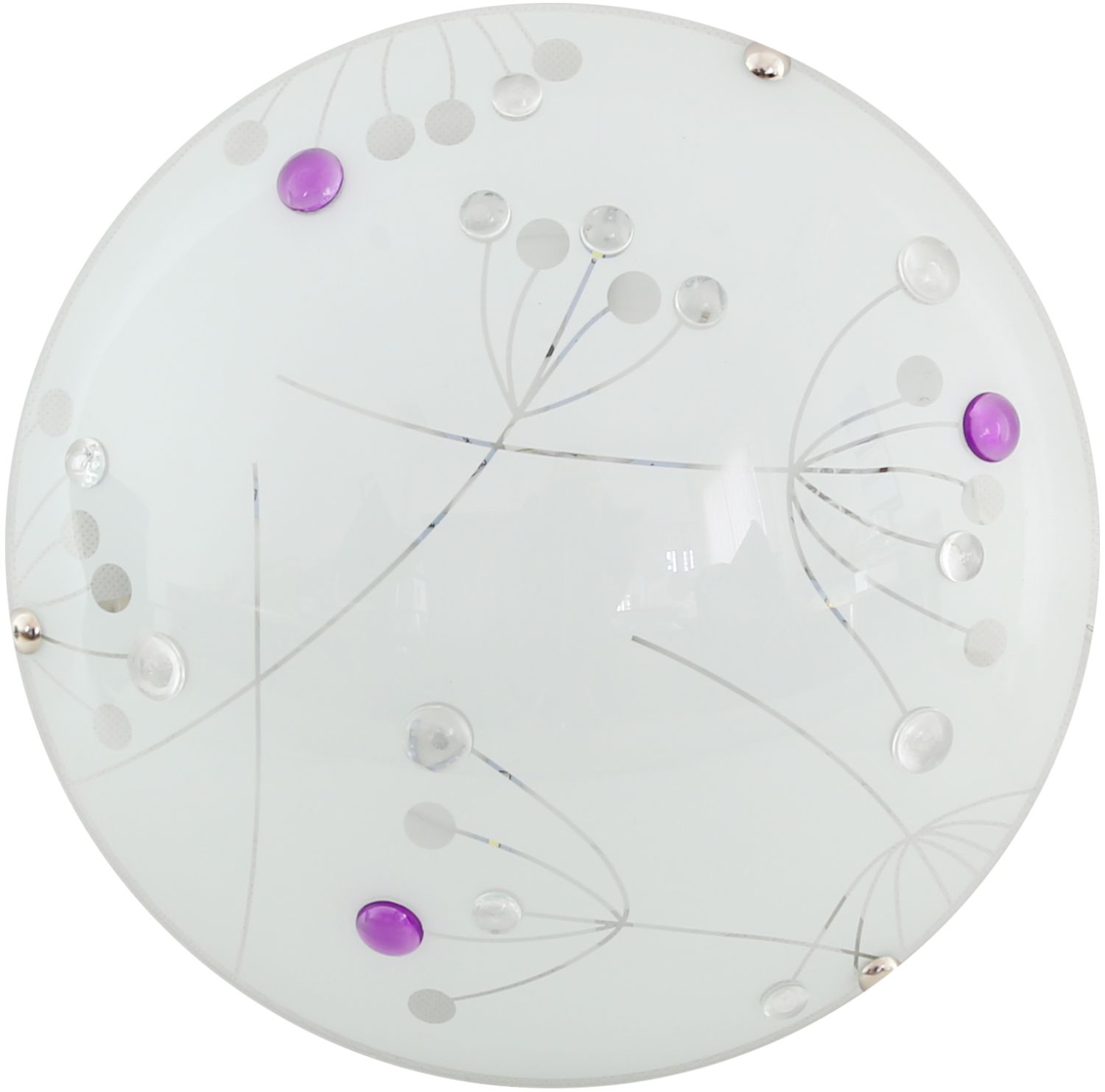 Candellux Floral nástěnné svítidlo 1x10 W bílá-fialová 13-49797
