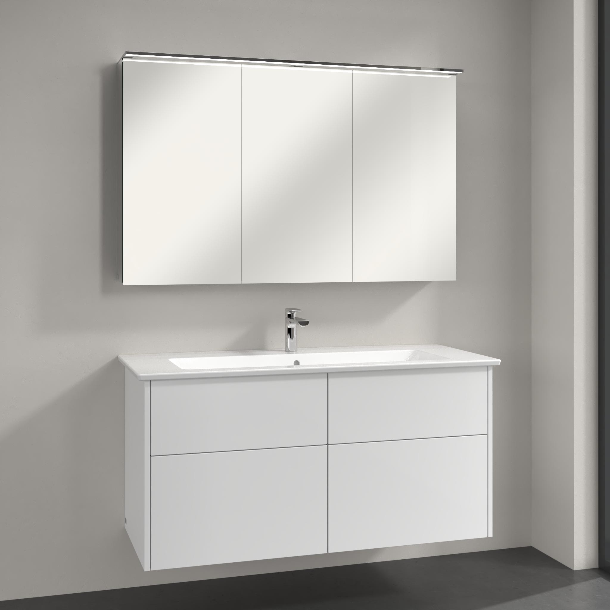 Villeroy & Boch Finero umyvadla se skříňkou 120 cm bílá S00404DHR1